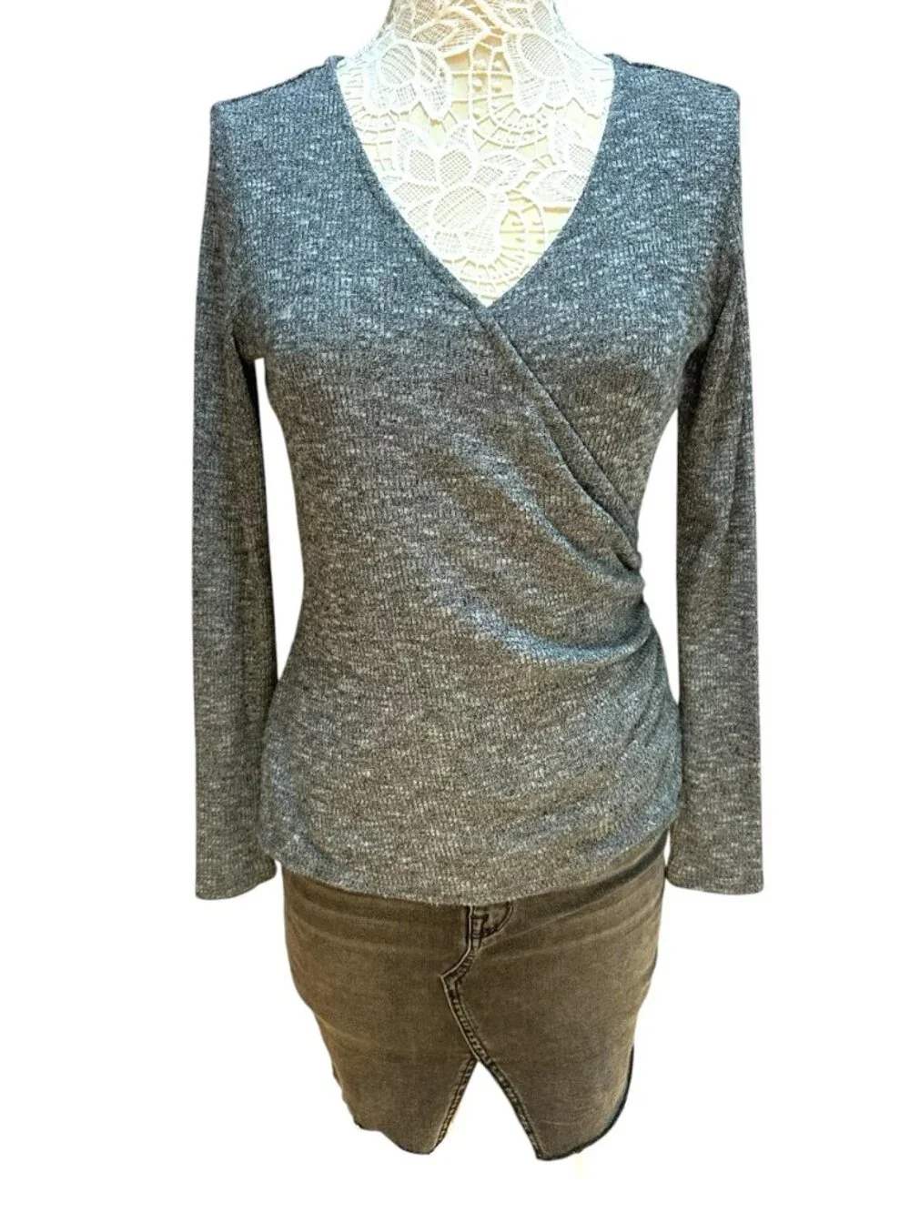 Rock & Republic‎ Long Sleeve Wrap Top